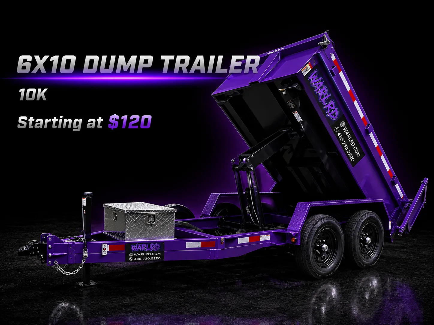10K 6×10 Dump Trailer